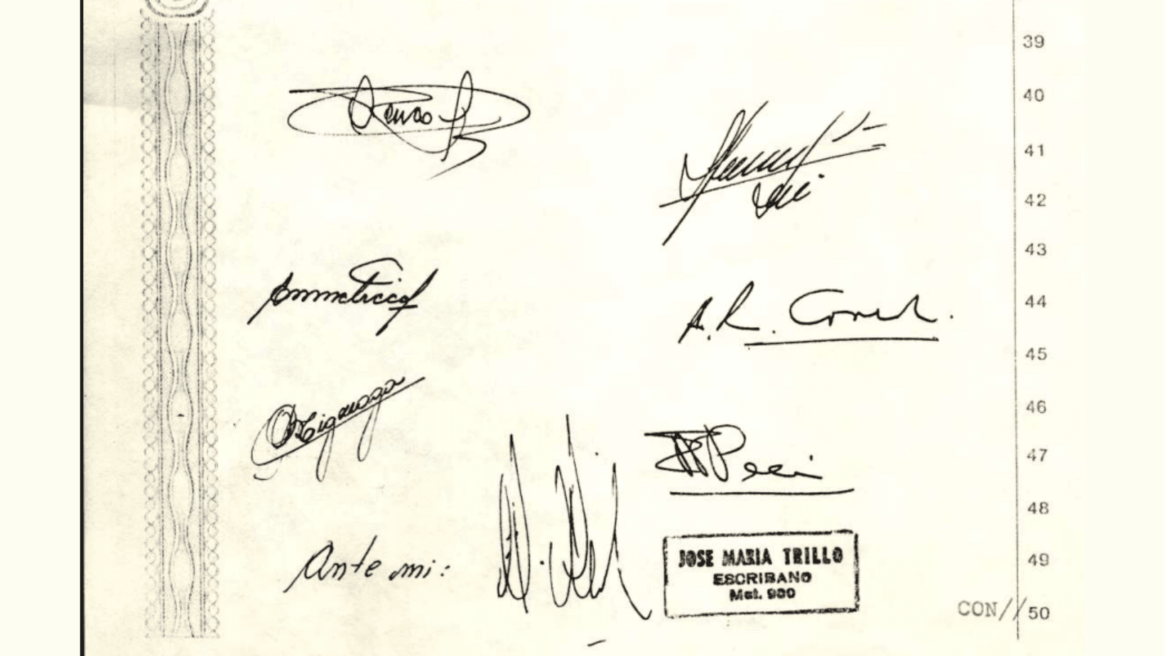 firmas de la constitución de Monclair, garantías de alquiler en 1992